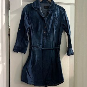 Ci Sono Dark Blue Denim Top